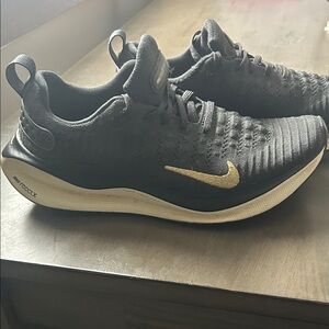 Nike Black and Gold Athletic Sneakers